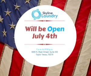 Laundry open Jul4